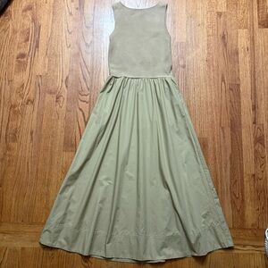 All Row tan sleeveless maxi dress size L